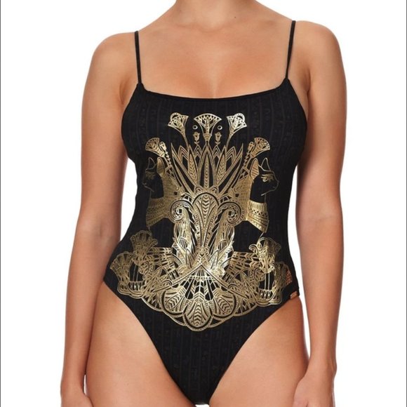 Auc CAMILLA COBRA KING STRAIGHT NECK HIGH LEG ONE PIECE - Picture 4 of 16